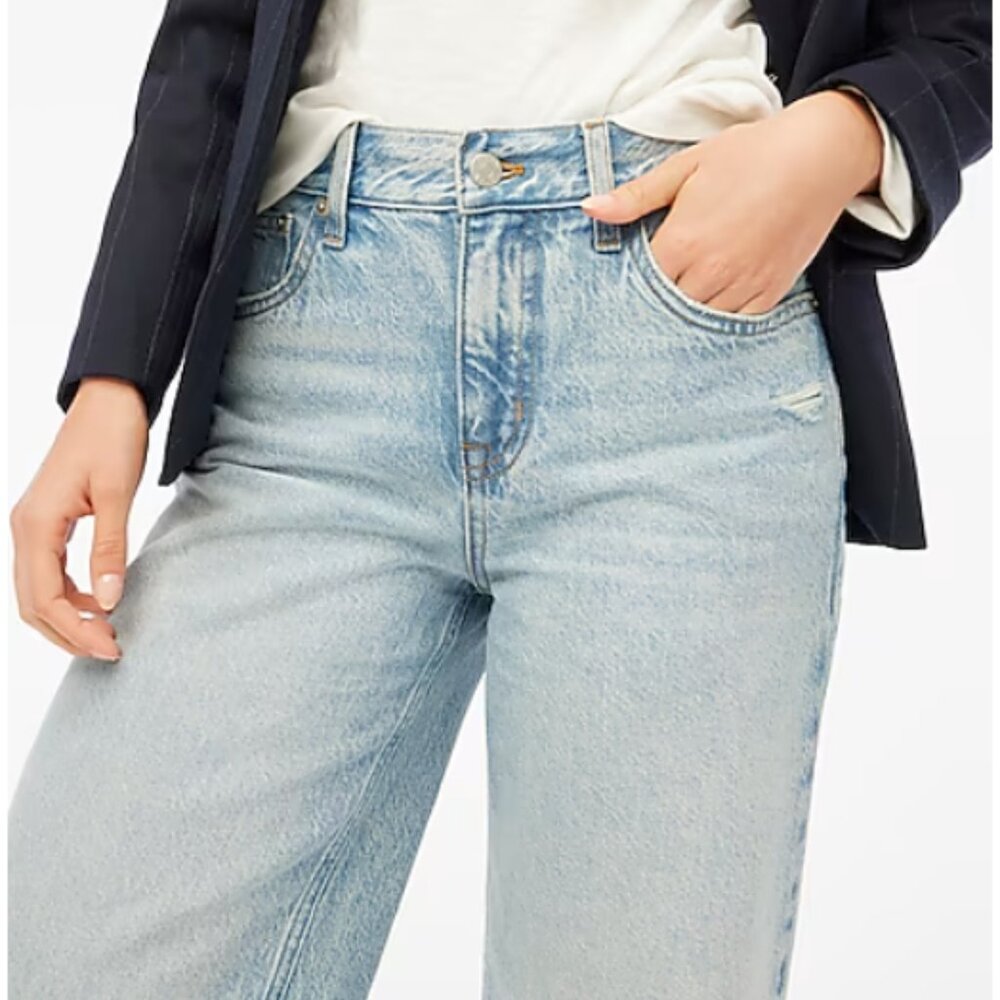 NWT J. Crew Factory 90s Vintage Baggy Jean Size 30T - Picture 2 of 16